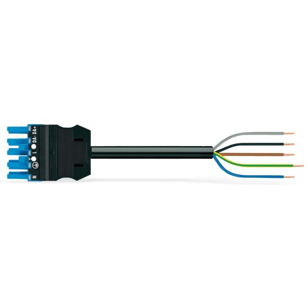 Wago 771-9985/116-501 konfektionierte Anschlussleitung Eca Buchse/offenes Ende 5-polig Kodierung I 1,5 mm² 5 m blau