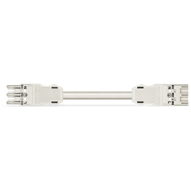 Wago 771-9993/016-502 konfektionierte Verbindungsleitung Eca Buchse Stecker 3-polig Kodierung A 1,5 mm² 5 m weiß