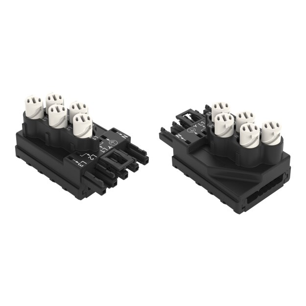 Wago 772-262 Abgriffmodul für Flachleitung 5 x 2,5 mm² + 2 x 1,5 mm² 5-polig Kodierung A schwarz