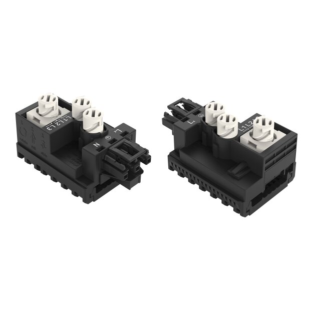 Wago 772-263 Abgriffmodul für Flachleitung 5 x 2,5 mm² + 2 x 1,5 mm² 3-polig Kodierung A schwarz