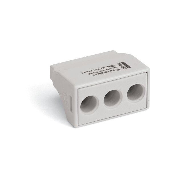 Wago 773-493 Verbindungsdosenklemme für Ex-Anwendungen max. 2,5 mm² 3 Leiter lichtgrau