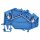 Wago 780-604 2-Leiter-Durchgangsklemme 2,5 mm² blau