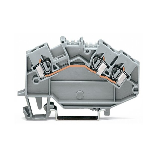 Wago 780-631 3-Leiter-Durchgangsklemme 2,5 mm² grau