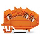 Wago 780-654 3-Leiter-Durchgangsklemme 2,5 mm² orange
