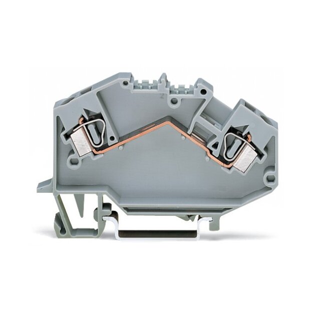 Wago 781-601 2-Leiter-Durchgangsklemme 4 mm² grau
