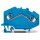 Wago 781-604 2-Leiter-Durchgangsklemme 4 mm² blau