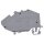 Wago 782-601 2-Leiter-Durchgangsklemme 6 mm² grau
