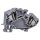 Wago 784-601 2-Leiter-Durchgangsklemme 10 mm² grau