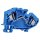 Wago 784-604 2-Leiter-Durchgangsklemme 10 mm² blau