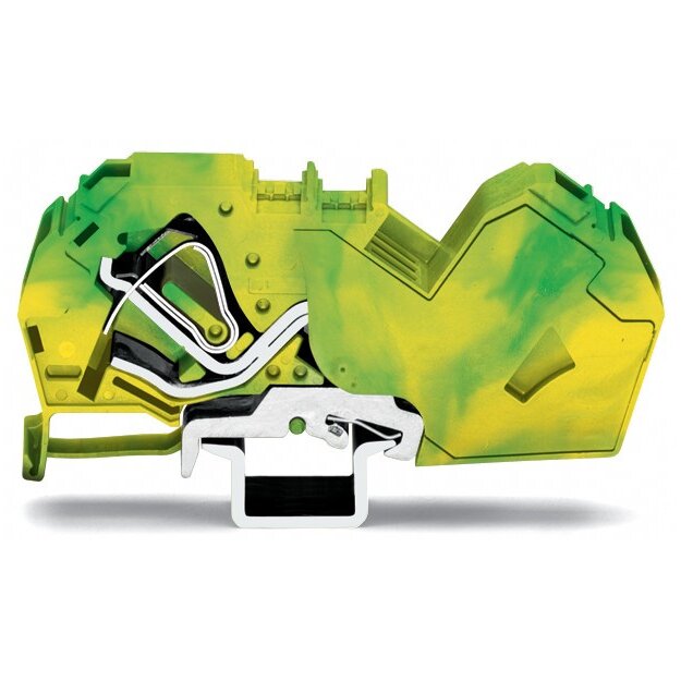 Wago 785-607 2-Leiter-Schutzleiterklemme 35 mm² mit integrierter Abschlussplatte grau