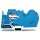 Wago 785-613 1-Leiter-N-Trennklemme 35 mm² mit integrierter Abschlussplatte blau