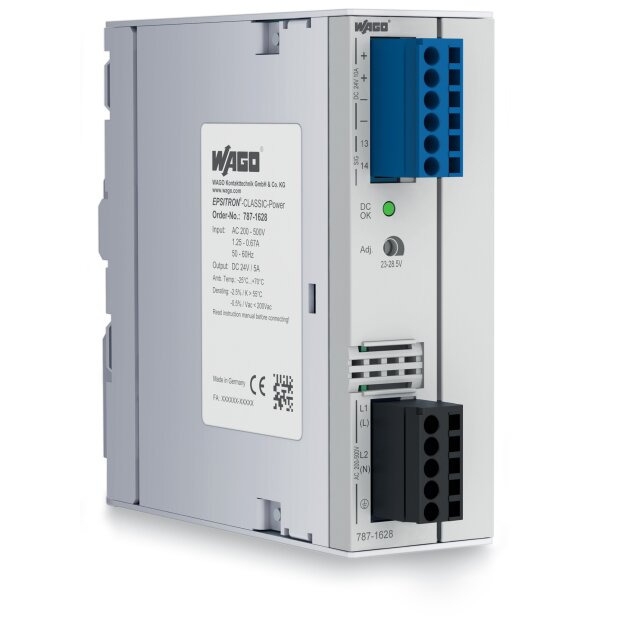 Wago 787-1628 Primär getaktete Stromversorgung Classic 2-phasig DC 24 V / 5 A