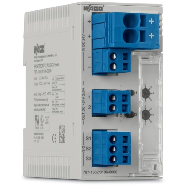 Wago 787-1662/000-054 elektronischer Schutzschalter 2-kanalig DC 24 V
