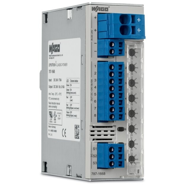 Wago 787-1668/000-054 elektronischer Schutzschalter 8-kanalig DC 24 V