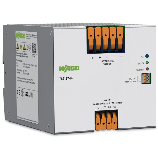 Wago 787-2744 Netzgerät Eco 3-phasig 40 A