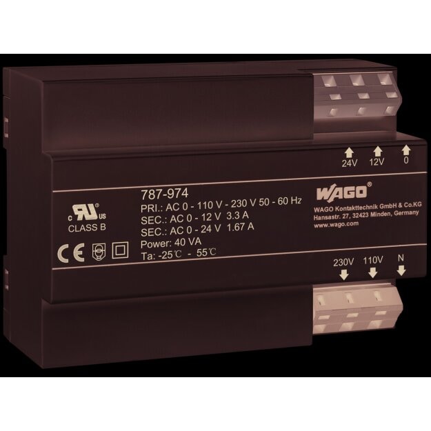 Wago 787-974 Transformatorstromversorgung AC 230 V