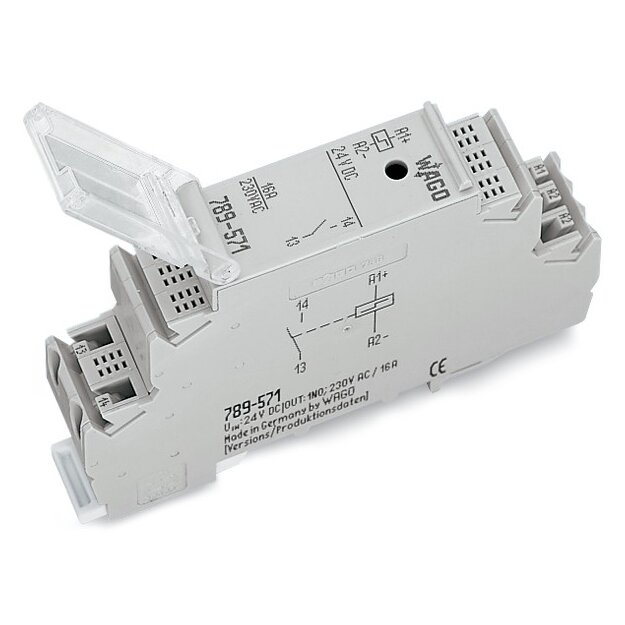 Wago 789-570 Stromstoßschaltermodul AC 230 V 1 Schließer grau