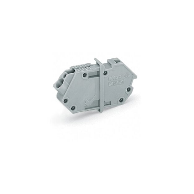 Wago 826-159 Durchführungsklemme 4 mm² Rastermaß 7 mm 1-polig grau