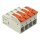 Wago 832-1204 1-Leiter-Stiftleiste Hebel 16 mm² Rastermaß 10,16 mm lichtgrau