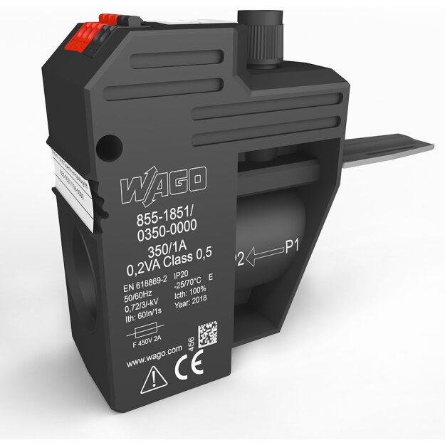Wago 855-1851/350-000 Strom- und Spannungsabgriff bis 185 mm² Primärer Bemessungsstrom 350 A abgesichert