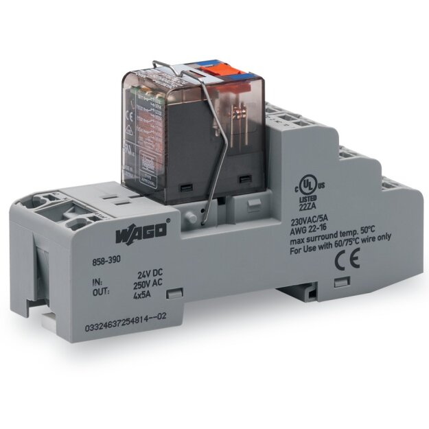 Wago 858-390 Relaismodul DC 24 V 4 Wechsler 6 A
