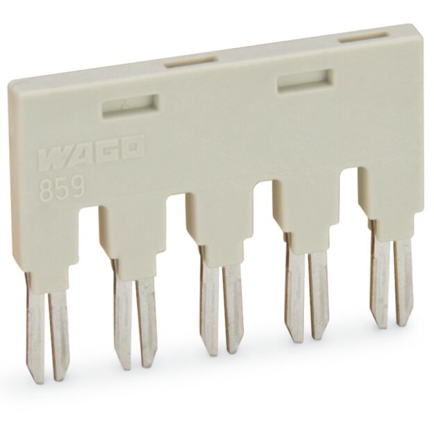 Wago 859-405/000-005 Kammbrücker 5-fach Nennstrom 18 A rot
