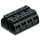 Wago 862-504 4-Leiter-Geräteanschlussklemme 4-polig 4 mm² schwarz