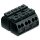 Wago 862-593 4-Leiter-Geräteanschlussklemme 3-polig 4 mm² schwarz