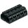 Wago 862-8505 4-Leiter-Geräteanschlussklemme 5-polig L3-N-PE-L1-L2 mit PE-Kontakt 4 mm² schwarz