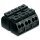 Wago 862-8533 4-Leiter-Geräteanschlussklemme 3-polig N-PE-L1 mit PE-Kontakt 4 mm² schwarz