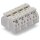 Wago 862-9634 4-Leiter-Geräteanschlussklemme 4-polig PE-N-L1-L2 mit PE-Kontakt 4 mm² weiß