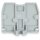Wago 869-395 Abschlussplatte mit Befestigungsflansch M4 2,5 mm dick grau