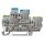 Wago 870-127 1-Leiter/1-Pin-Doppelstock-Basisklemme PE/L 2,5 mm² grau