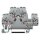 Wago 870-541/281-872 Bauelementklemme Doppelstock 2,5 mm² grau