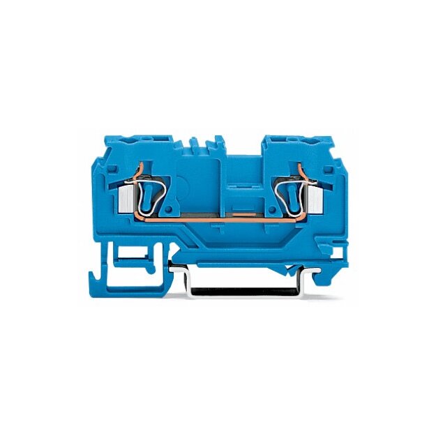 Wago 880-904/999-940 2-Leiter-Durchgangsklemme 4 mm² blau