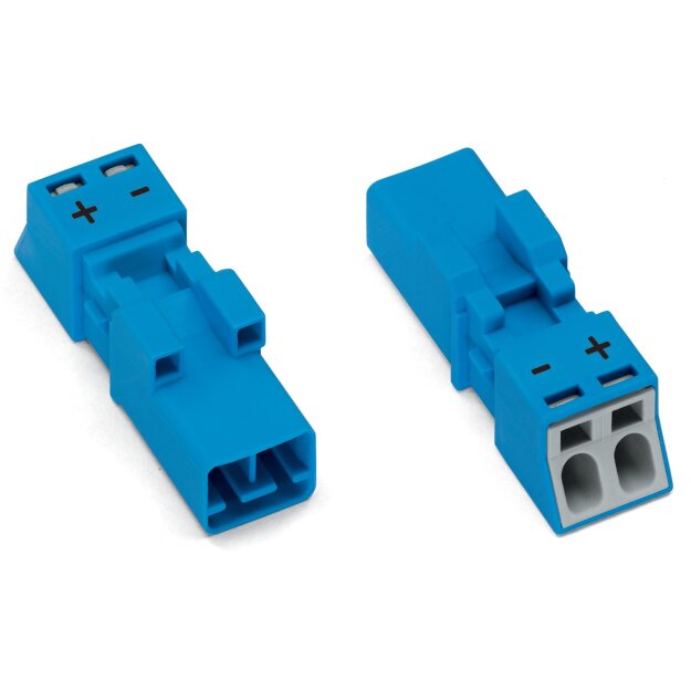 Wago 890-1112 Stecker 2-polig Kodierung I blau