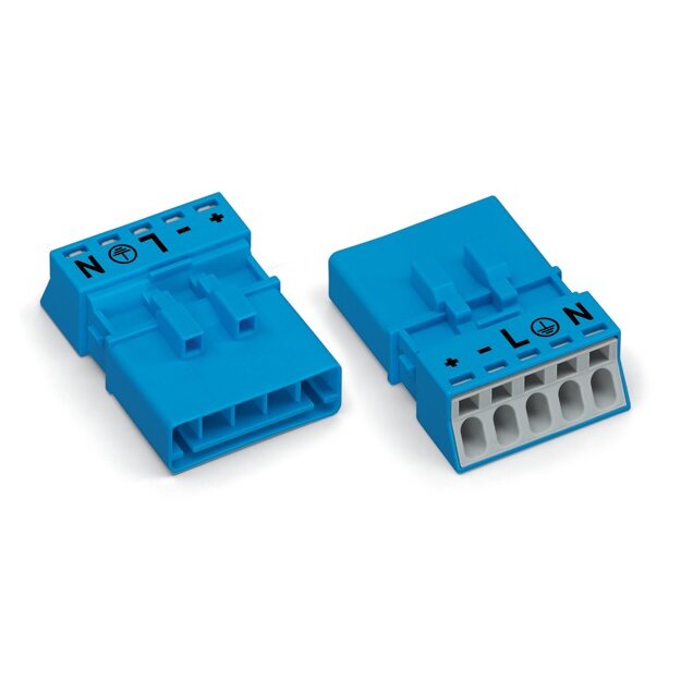 Wago 890-1115 Stecker 5-polig Kodierung I blau
