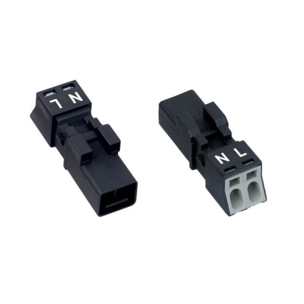 Wago 890-212 Stecker 2-polig Kodierung A schwarz