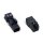 Wago 890-212/342-000 Stecker mit Zugentlastungsgehäuse 2-polig Kodierung A schwarz
