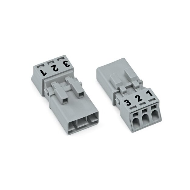 Wago 890-253 Stecker 3-polig  grau