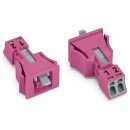 Wago 890-782 Snap-In-Buchse 2-polig Kodierung B pink