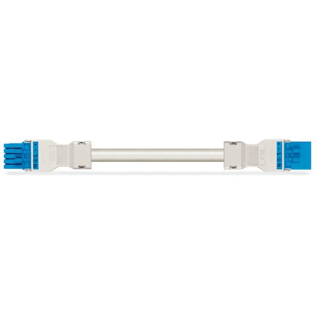 Wago 891-8985/016-302 konfektionierte Verbindungsleitung Eca Buchse Stecker 5-polig Kodierung I 1,5 mm² 3 m blau