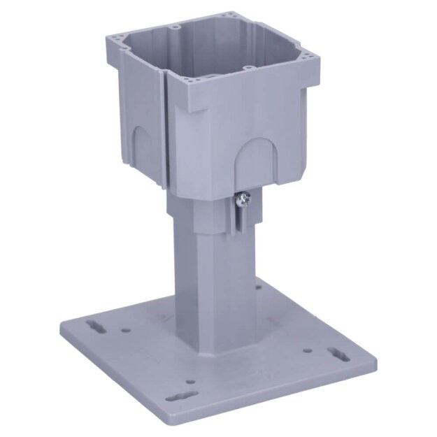 Voxura Universal Teleskop Gerätedose Schalterdose geeignet für Isolierstärken von 80-170 mm Abmessung 68x70x50 mm 2 Schraubdomen UP tief