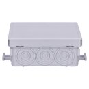 Voxura Abzweigdose Abzweigkasten Verbindungsdose Aufputz 85x85x37 mm grau M16 M12 M20