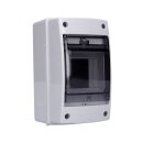 B-WARE Voxura Aufputz Feuchtraum Verteiler 1-reihig IP65 2-4 Module, Tür transparent