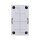 B-WARE Voxura Aufputz Feuchtraum Verteiler 1-reihig IP65 2-4 Module, Tür transparent