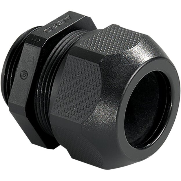 Kaiser 1545.17.10 Kabelverschraubung Syntec Kunststoff M16x1.5 Schwarz Ø 5.0-10.0 mm (UL 5.7-10.0 mm) Schwarz RAL 9005