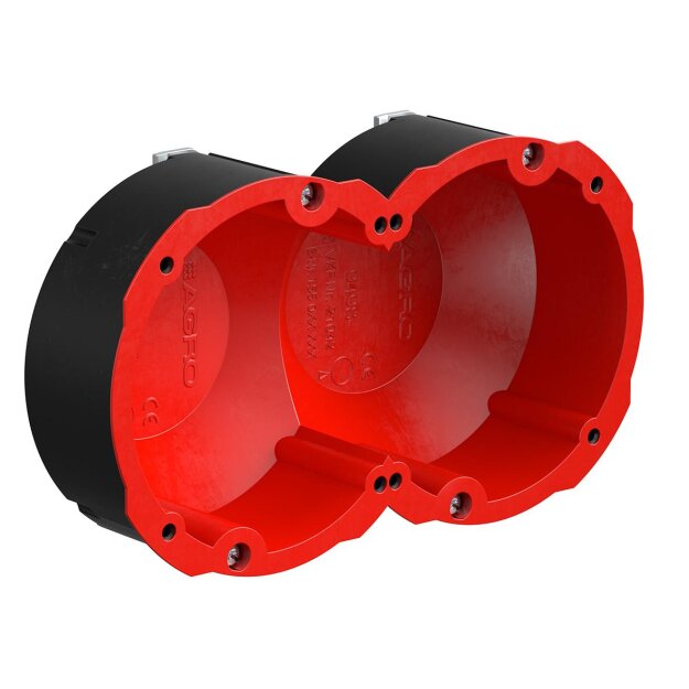 Kaiser 9498-77.02 Quickbox HWD 90 2x1 ø83mm Hohlwand- dose für Brandschutzwände F30 F90