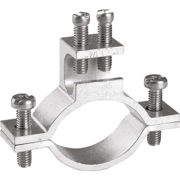 Kaiser 9610.02 Erdleitungsbride 1 1¼ (33.5-41.9mm 2 x 4 50 mm² Seil Draht ø 8 mm