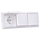 Busch-Jaeger Allwetter 44 Set: 3x SCHUKO Steckdose mit...